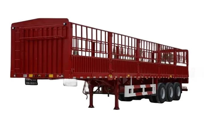 3 Axles Flatbed Trailer With Side Wall